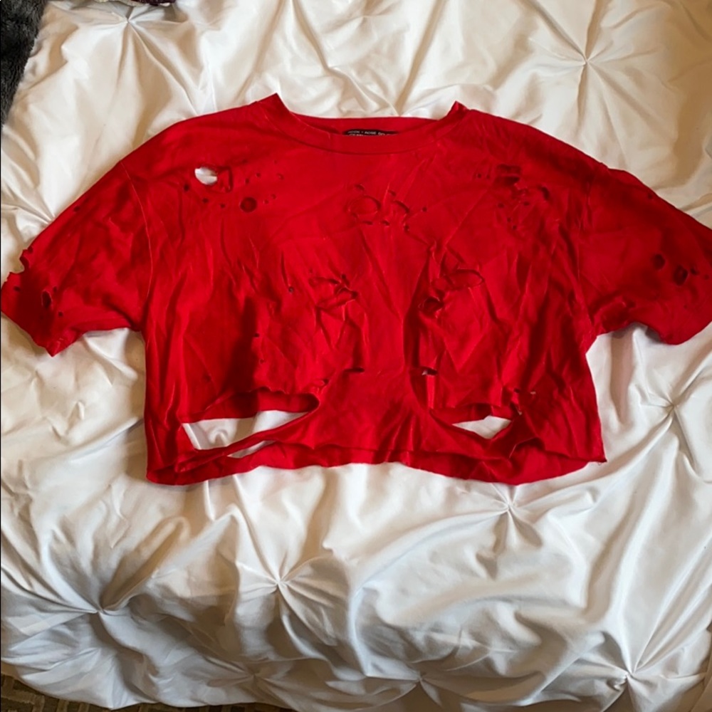 Ripped Cropped Top